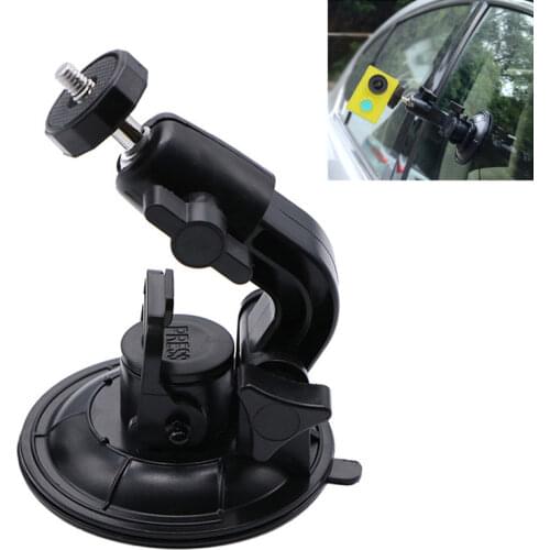 Professional Car Windshield Suction Cup Mount Holder Driving Recorder Bracket with Tripod Adapter for GoPro Accessories