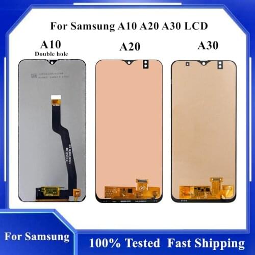 For Samsung A10 SM-A105F/DS A20 A205 SM-A205F A30 A305F/DS LCD Display Touch Sensor Digitizer Assembly For SAMSUNG Galaxy A10