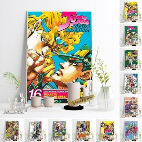 JoJos Bizarre Adventure Hot Japan Anime Poster Cartoon Manga Role Canvas Painting Otaku Fans Collection Gift Bedroom Home Decor