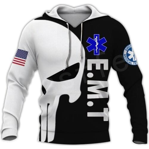 Tessffel Emergency Medical Technician EMT EMS Paramedic NewFashion Unisex Pullover 3DPrint Sweatshirts/Hoodies/zipper/Jacket B-1