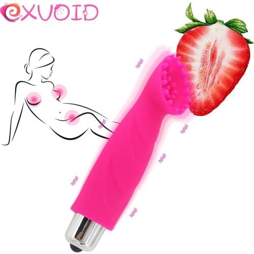 EXVOID Bullet Vibrator Adult Products Sex Shop Clitoris Stimulate G-spot Massager Silicone Sex Toys for Women Oral Licking Brush
