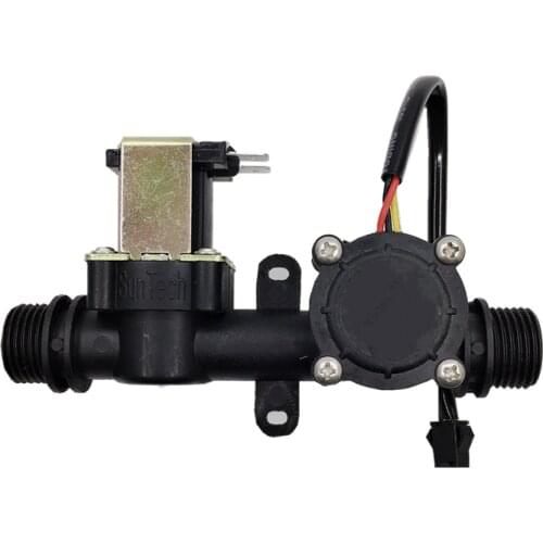 G1/2 Plastic Water Hall Flow Sensor + Solenoid Valve
