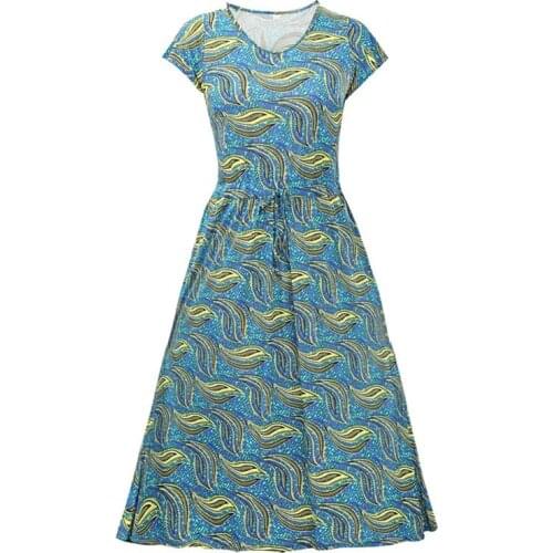 Summer Dresses With Print HANQIYAHULI China