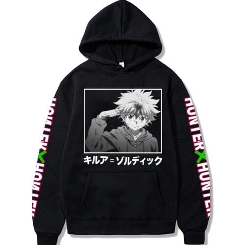 Hunter X Hunter Mens & Womens Design Hoodie Killua Cosplay Streetwear New Anime Pullover Killua Zoldyck