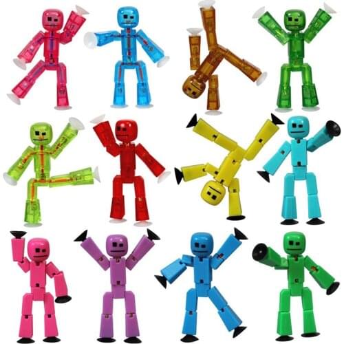 Creative Toy Suction Cup Stickman Twist Music Variety Doll kids DIY sucker Funny Creative Gifts For Children Adult