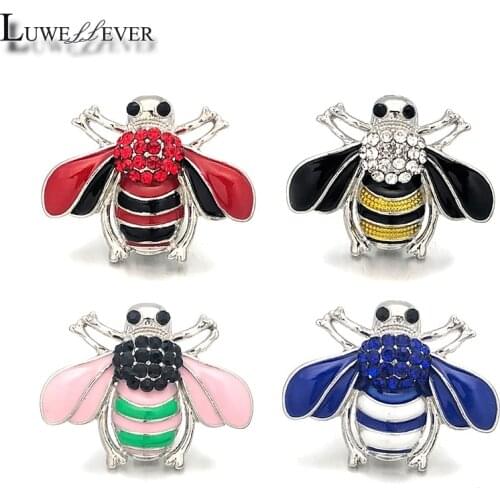 New Component w319 Crystal 18mm Metal Snap Button For Bracelet Necklace Interchangeable Jewelry Women Accessorie Findings