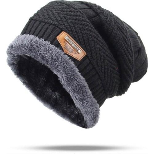 Fashion Adult Winter Warm Beanies Hat For Women Unisex Brand Outdoor Wool Knitted Casual Beanies Thick Skullies Cotton Hats Cap