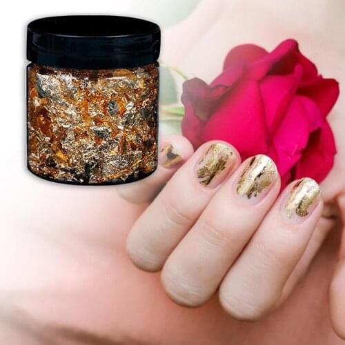 Manicure Decals DIY Easy-Using Delicate Nail Art Gold Foil Paper for Women