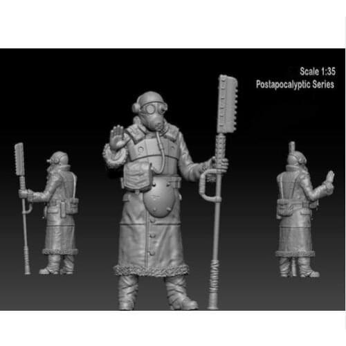 New Unassembled 1/35 spedizione postale fantasy man stand Resin Kit DIY Toys Unpainted resin model