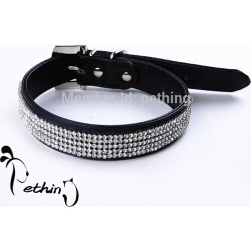 New style hot selling high-end of the atmosphere genuine leather luxury pet collar different colors and size supply