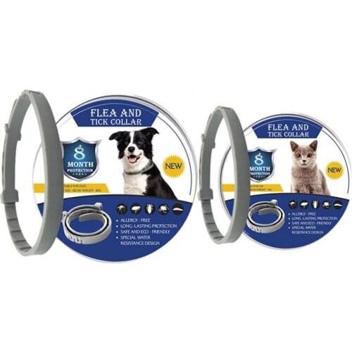 8 Month Flea Tick Collar For Dogs Cats Mosquitoes Repellent Collar Insect Mosquitoes Pets Accessories