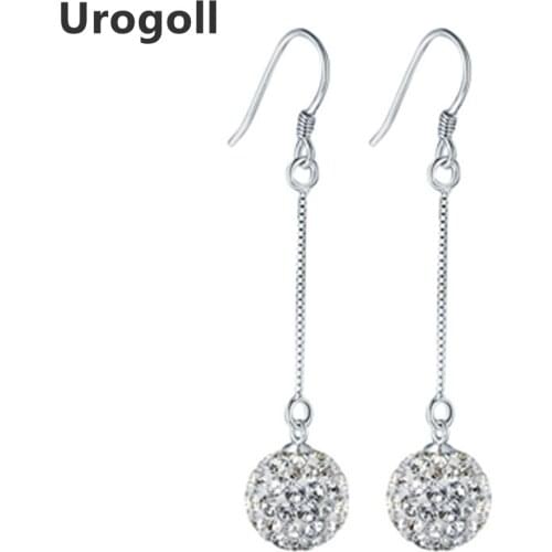 Genuine S925 Sterling Silver Classic Zirconia Earrings For Women Luxury Party & Anniversary Silver 925 Jewelry Gifts