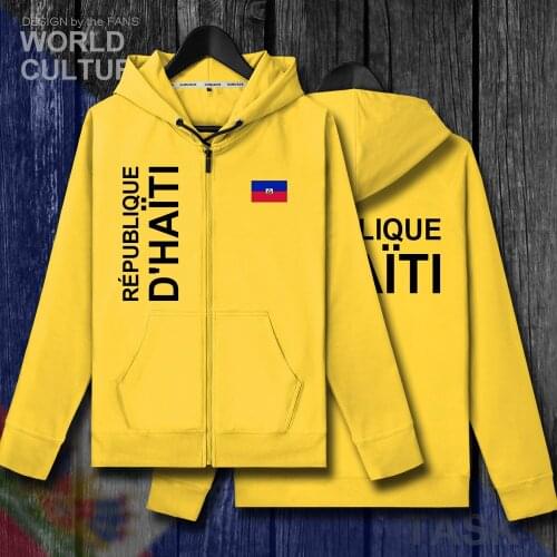 Haiti Haitian Hayti Ayiti mens fleeces hoodies sweatshirt winter zipper cardigan jerseys men jackets and coat tracksuit clothes