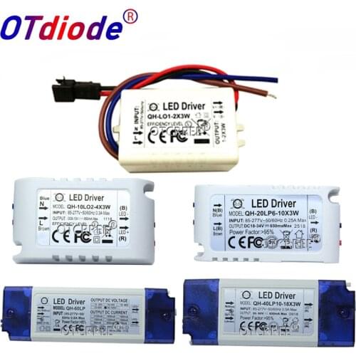 High PF Constant Current LED Driver 600mA 3W 10W 20W 30W 40W 50W 60W1-2x3w 6-10x3w 10-18x3w 18-30x3W Lamp Lighting Transformers