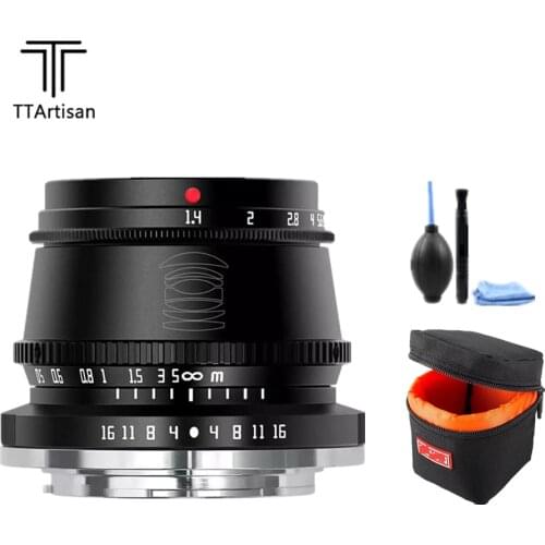 TTArtisan 35mm F1.4 APS-C Manual Focus Lens for Sony E / Fujifilm M4/3 Mount Cameras A9 A7III A6600 A6400 X-T4 X-T3 X-T30