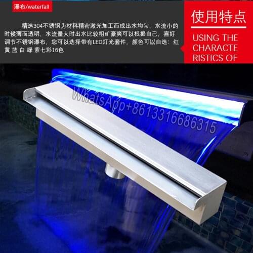 Villa outdoor garden landscape Water curtain waterfall fountain,Pool waterscape waterfall,Landscape nozzle,Pool water fountain