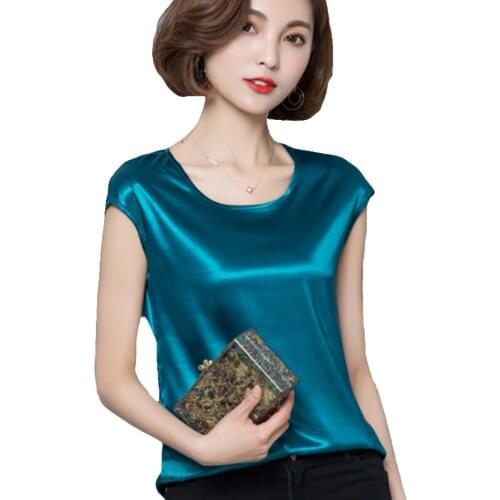 VOGORSEAN Womens Satin Shirts