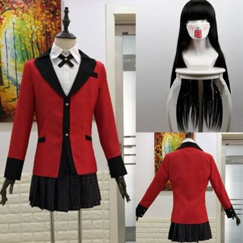 High Quality Full set Kakegurui Jabami Yumeko Cosplay Costume