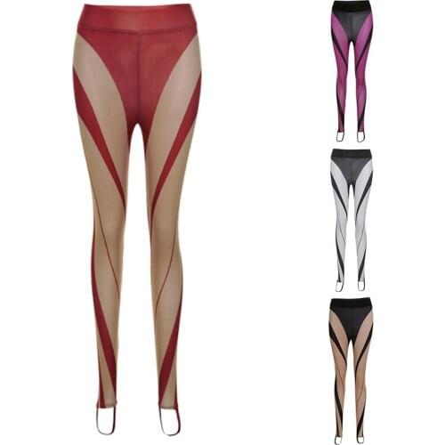 2021 High Street Casual Pants For Women Solid Skinny Stretch Trousers Autumn Club Streetwear Female Leggings Pants Hot