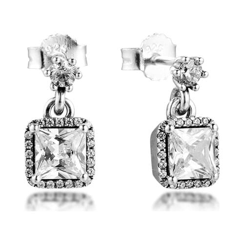 CKK Earring Timeless Elegance Stud Earrings Sterling Silver Fshion Jewelry 100% 925 Silver Women Brincos Pendientes Aretes
