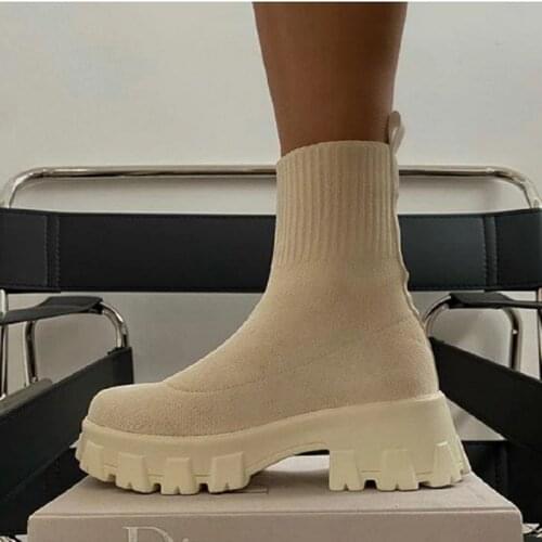 Winter Womens Boots Nordic 2021 Fashion Casual Soft Comfortable Female Solid Color Warm Boots Rubber Bottom Platform High Shoes