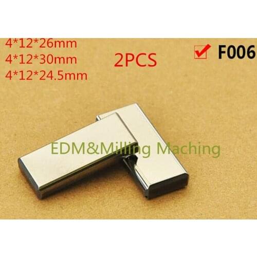 2PC CNC Wire EDM FANUC a-C, iA, iB Machine F006 A290-8110-X750 4*12*26 4*12*30 4*12*24.5 Tungsten Carbide Power Feed Contact