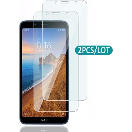 2pcs transparent tempered glass for xiami redmi 7a screen protector for redmi 7 pro protective safety glass on redmi7 Note 8