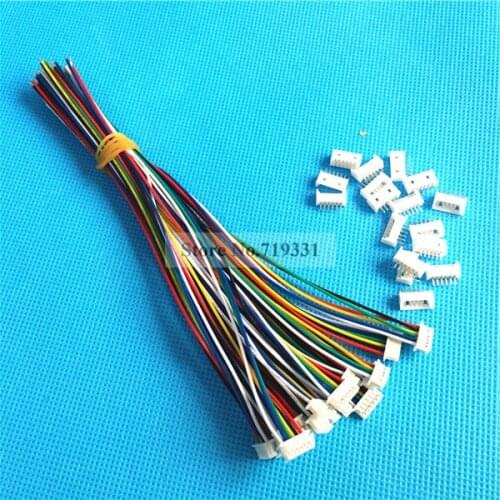 50Sets 6 Pin Single End SH Pitch 1.25mm 28AWG Wire To Board Connector