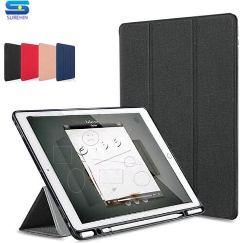 SUREHIN cover for apple iPad air 10.5 case soft air 3 silicone 10.2 smart sleeve for iPad Pro 10.5 case cover with pencil holder