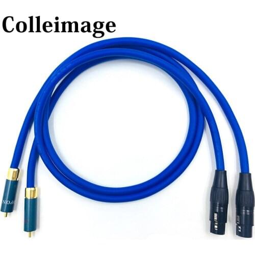 Pair Cradas cross OCC XLR Female to RCA male Cable Dual 3 Pin XLR Male to RCA Male plug Audio Cable