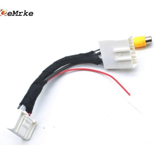 EEMRKE Car Camera Adapter Connector Wire for Skoda Kodiaq / Karoq Original Video Input RCA Cable