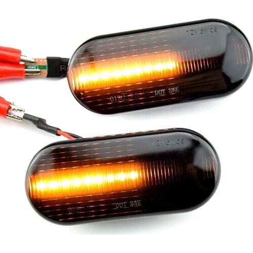 Canbus Amber Yellow Smoke Side Marker Lights Turn Signal Lights led Indicator For VW Bora Golf 3 4 Passat 3BG Polo SB6 12V