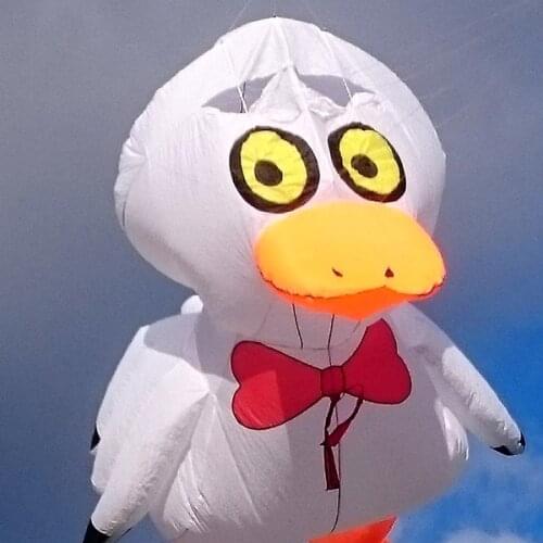 Brinquedos duck pipas voadoras ar livre soft kite adulto penguin bird kite koinobori koi fish fun factory wind vane rainbow toy