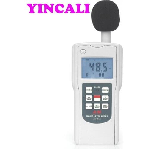 Sound Level Meter AS-156A Auto Range For Testing Sound Noise 4 Measurement Parameters Noise Decibel Monitoring Tester 30-130dB