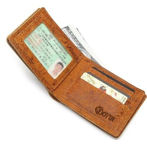 JOYIR Wallet Men Leather Genuine Vintage Men Wallets Leather Coin Purse Vintage Card Holder Short Slim Wallet Purse For Man 2030