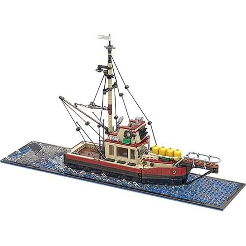 Ship Series Building Blocks Sea Vehicles Bricks Fishing Boat Model DIY Assembly Educational Toy For Childrens Kid Christmas Gift