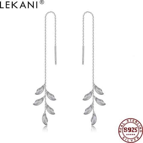LEKANI Light Luxury Styele Drop Earring For Women 925 Sterling Silver Fine jewelry Hand Made Minority For Lady Engagement Gifts