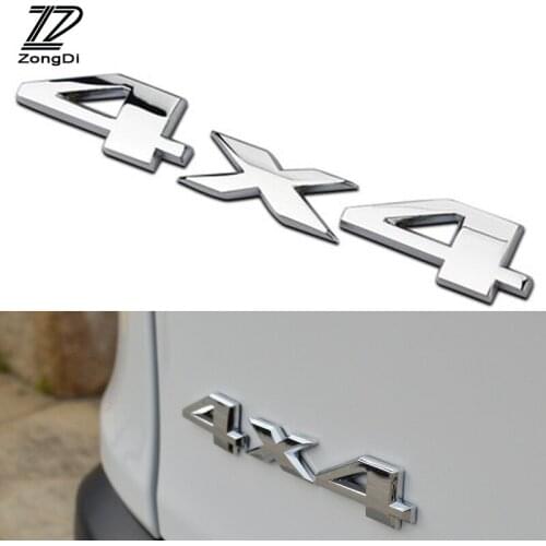 ZD 3D Car Metal Stickers For 4X4 4WD Decals Tuning Styling Cyter For Citroen C5 C4 C3 Mini Cooper Opel Astra H G J Vectra C Saab