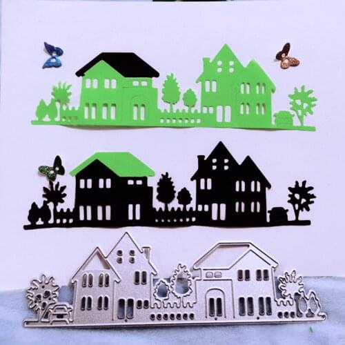 Beautiful house Metal Cutting Dies for DIY Scrapbooking Album Paper Cards Decorative Crafts Embossing Die Cuts