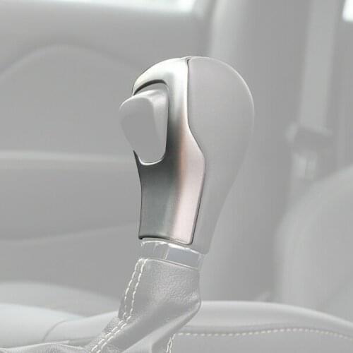 Car Gear Shift Knob Shifter Lever Head Cover Trim ABS Silver Fit For Jeep Cherokee 2014 2015 2016 2017 2018