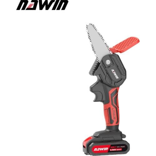 NAWIN Mini Pruning Saw Electric Chainsaws Removable For Fruit Tree Garden Trimming With Lithium Battery One-Handed
