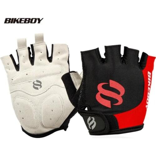 Silicone Anti-slip Anti-sweat Cycling Gloves Men Women Half Finger Gloves Breathable Anti-shock Sports Bike Bicycle Glove