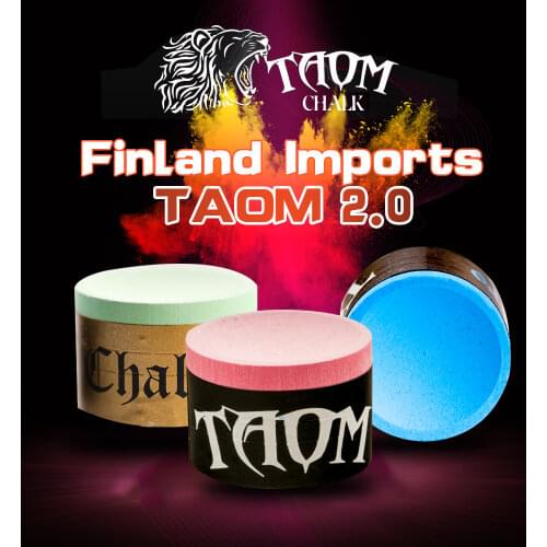 Original TAOM Chalk Round Blue Green Pink Colors Billiard Chalk Pool Chalk Snooker Chalk Billiard Accessories