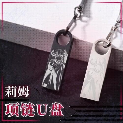 Anime The Dungeon of Black Company Rim Necklace 64G Pendrive Mobile Phone Car USB Flash Drive Disk Device Metal Accessories