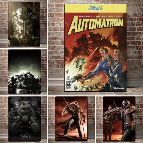 Fallout 3 4 Game Posters Wall Art Canvas Poster and Print Canvas Decorative Picture for Bedroom Drawing Core Wallsticker