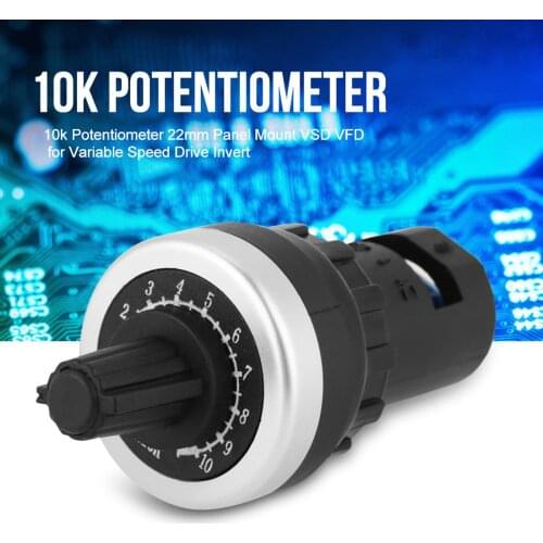Variable Speed Drive Potentiometer Panel VFD VSD 22mm Invert 10k Resistance Switch