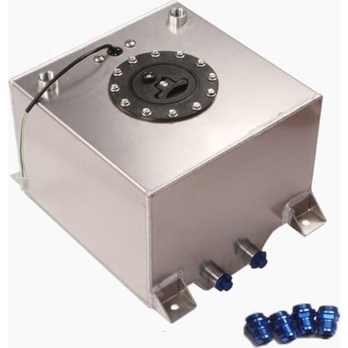 20L Aluminum Oil Can Fuel Surge Tank With / Without Sensor Fuel Cell 20L With Cap/ Foam Inside