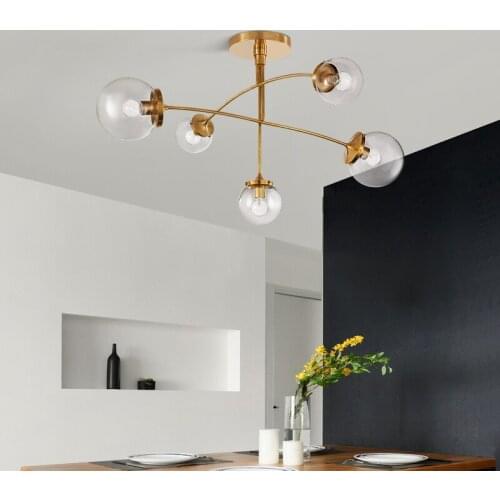 Nordic wind lamp magic bean lamp living room lamp molecular lamp restaurant lamp bedroom lamp minimalist hanging lighting