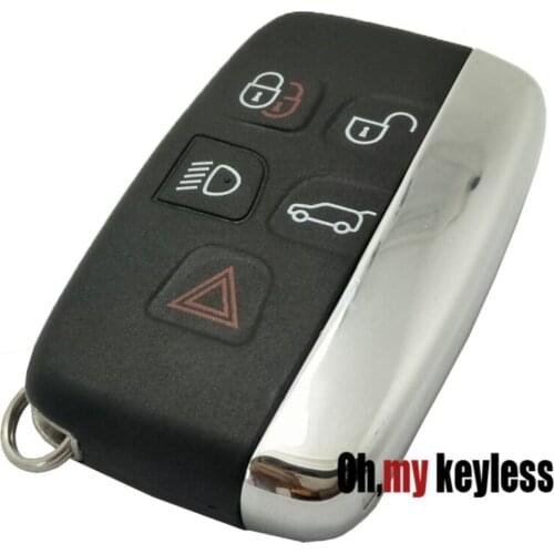 Replacement key fob case for Range Rover Sport Evoq smart remote key shell for Land Rover lr2 LR4 jaguar key fob cover 5 button