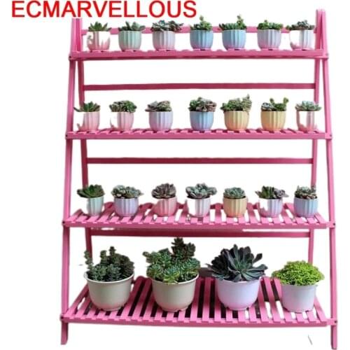 Indoor Pot Huerto Urbano Madera Soporte Plantas Interior Balcony Flower Shelf Dekoration Rack Stojak Na Kwiaty Plant Stand